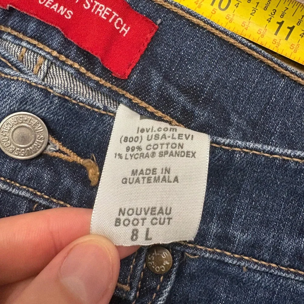 Vintage Y2K Levis Jeans Womens 8L Blue 515 Nouveau Bootcut Stretch Denim Denim
